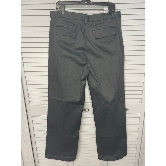 Express gray dress chino pants straight leg men's size 36W - Picture 2 of 3
